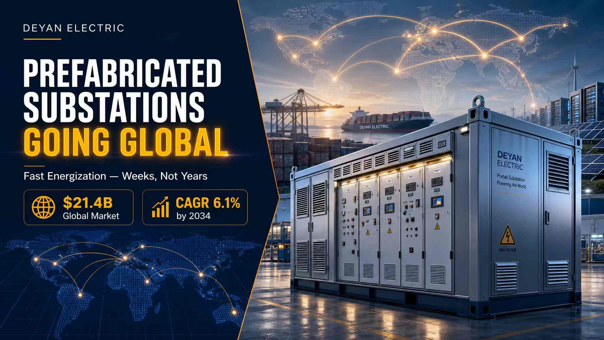 Substațiile prefabricate devin la nivel global: de ce contractorii EPC de peste mări și centrele de date AI se luptă pentru a plasa comenzi